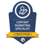 Certified Content Marketing Specialist badge