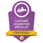 Certified Customer Acquisition Specialist badge