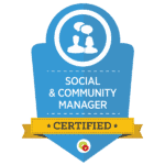Certified Social and Community Manager badge